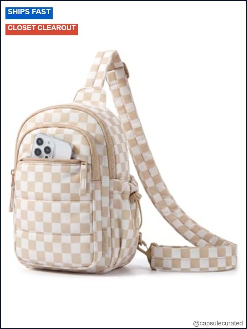 Quilted Puffer Sling Bag RFID Blocking Crossbody Hobo for Travel Hiking